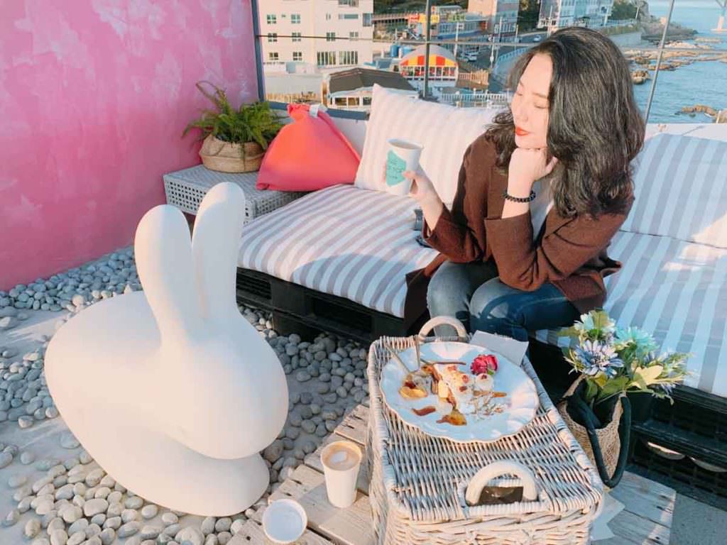 釜山咖啡廳/青沙浦咖啡廳：Cafe Roof Top 屋頂咖啡廳，釜山網美打卡聖地 