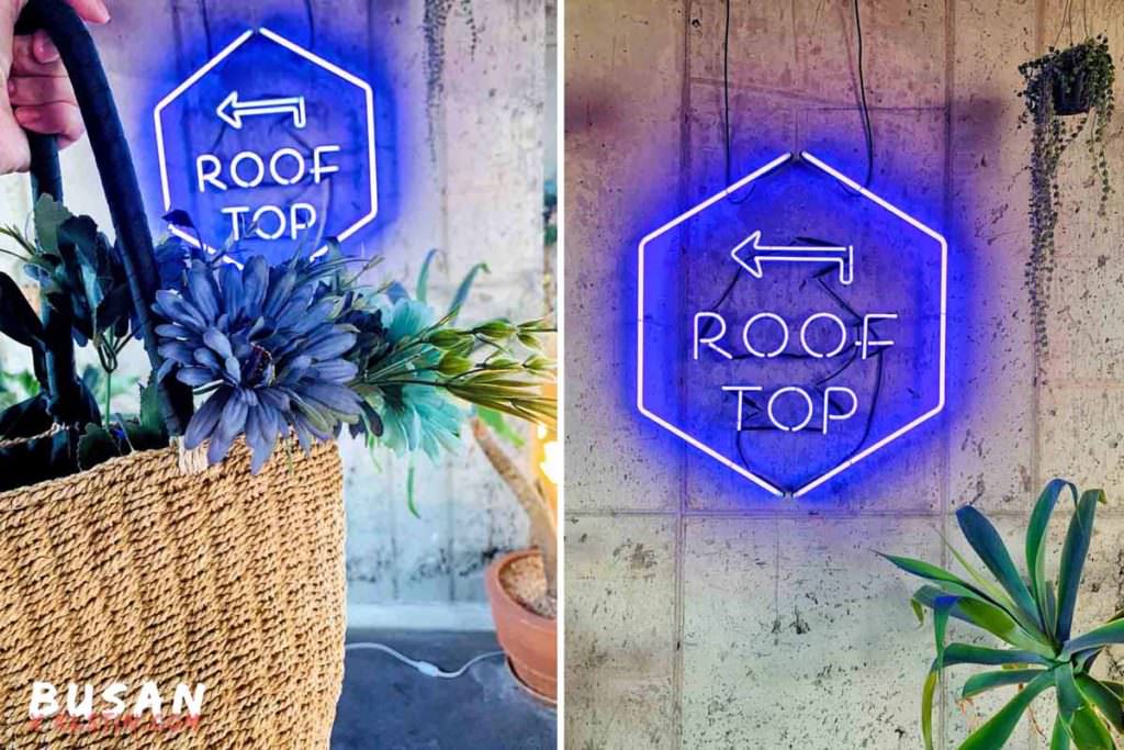 釜山咖啡廳/青沙浦咖啡廳：Cafe Roof Top 屋頂咖啡廳，釜山網美打卡聖地 