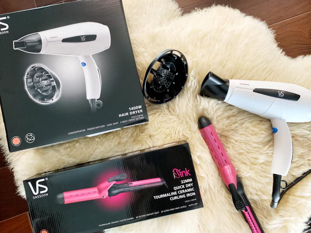 VS沙宣Sassoon美髮禮盒：221VSCD119 負離子吹風機VS221WIW+32mm電棒VSCD119PIW組合